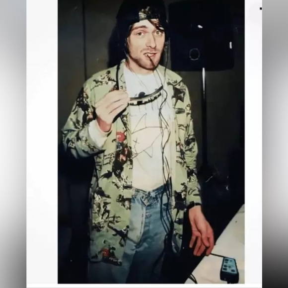 Nick & Nora Kurt Cobain Round Up Mint Green Cowboy Flannel Pajama Pants Medium - Picture 9 of 12